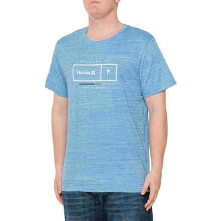 Hurley Pop Bar Graphic Jersey T-Shirt - Short Sleeve in Sea View Heather