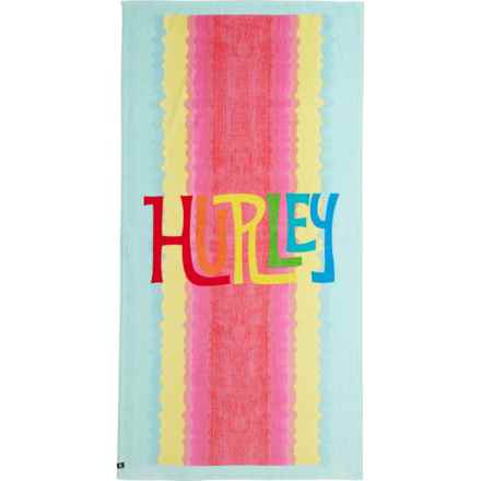 Hurley Printed Beach Towel - 400 gsm, 36x70” in Gradient Splash