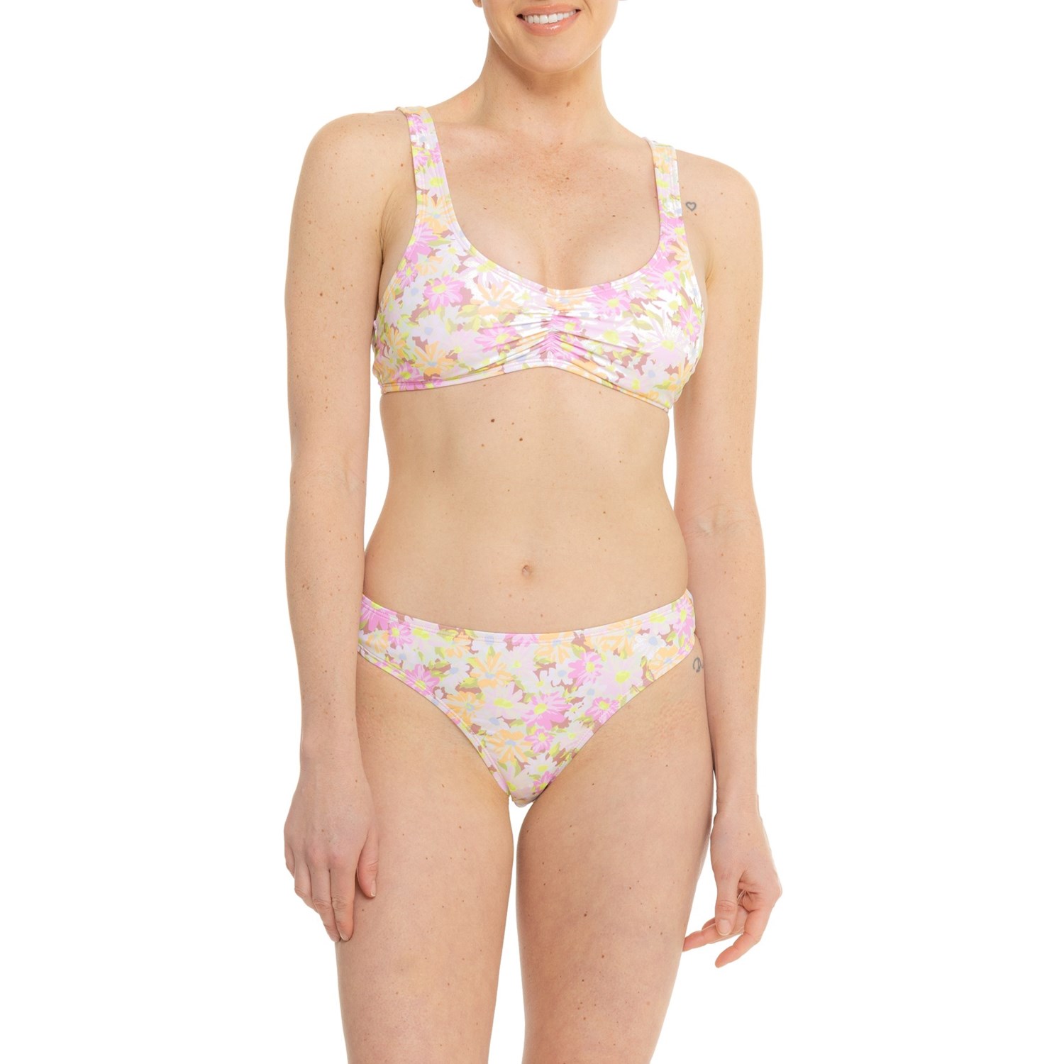 Hurley Printed Bikini Top and Cheeky Swim Bottoms Set - Save 62%