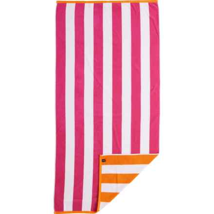 Hurley Printed Dobby Beach Towel - 420 gsm, 32x64” in Summer Stripe