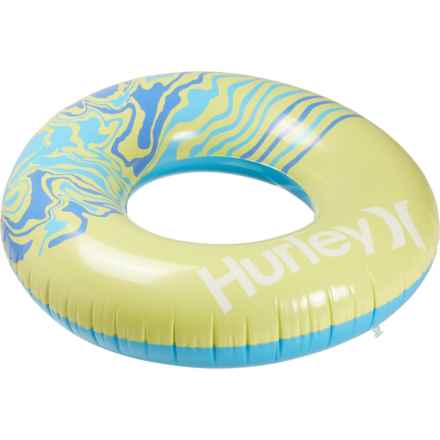 Hurley Printed Ring Tube Float - 43” in Lime/Blu Combo