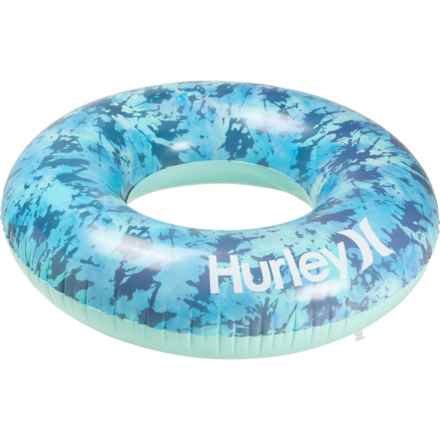 Hurley Printed Ring Tube Pool Float - 43" in Blu Splat/Mint