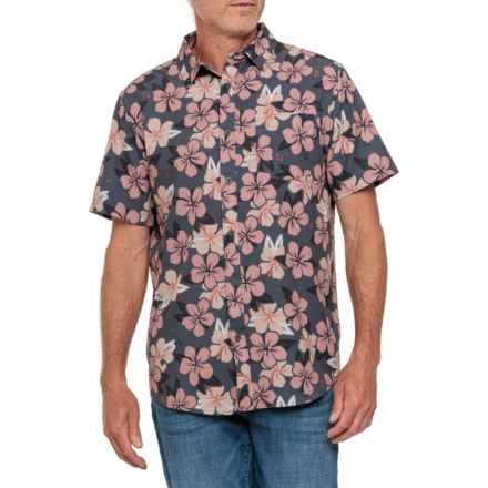 Hurley Printed Woven Slub Shirt - Short Sleeve in Ion Grey
