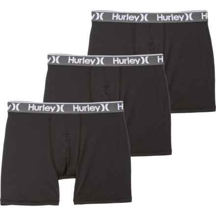 Hurley Regrind Boxer Briefs - 3-Pack in Black Combo