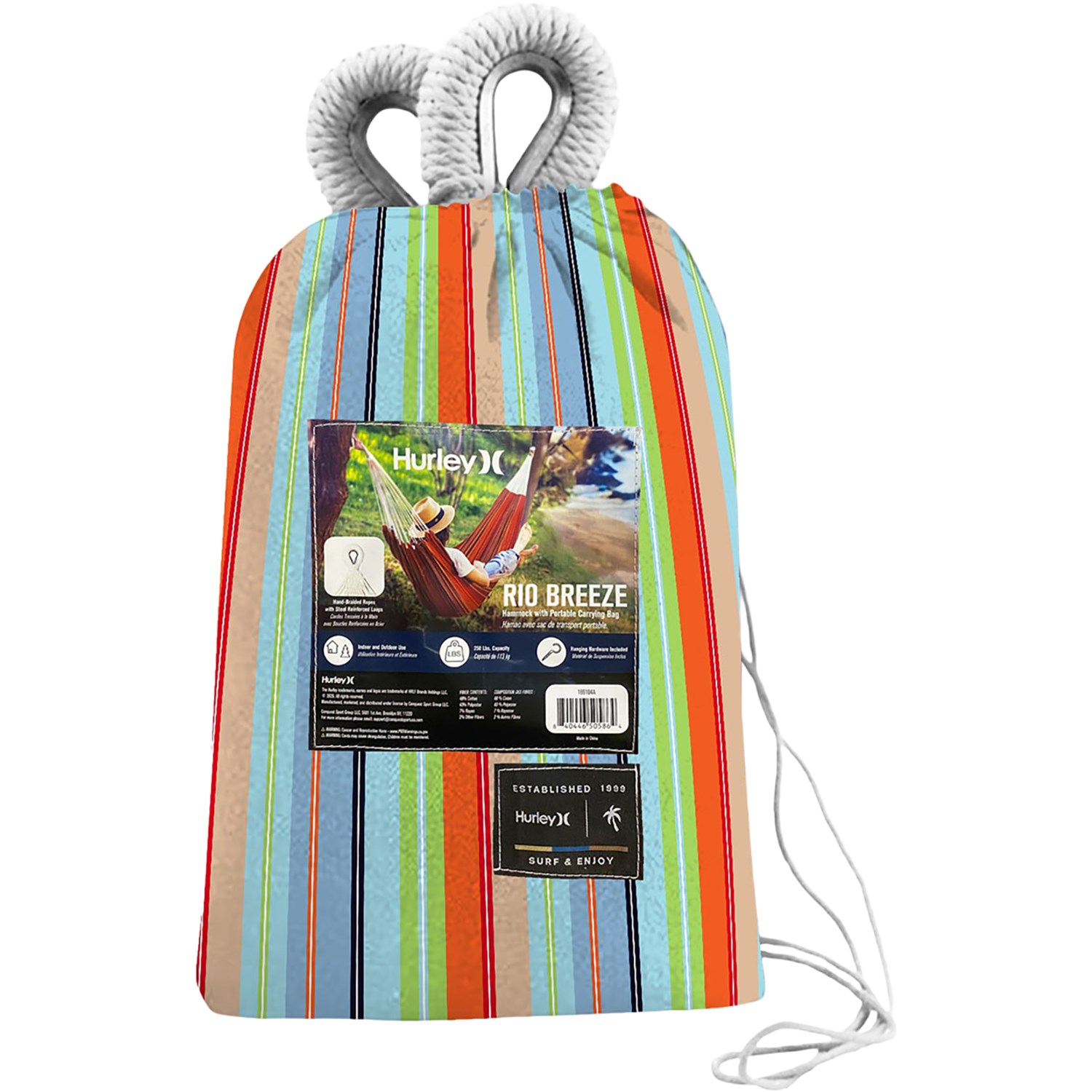 Hurley Rio Breeze Canvas Hammock - Save 32%