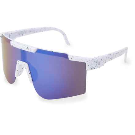 Hurley Semi-Rim Shield Sunglasses - Polarized in White