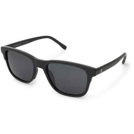 Hurley Semi-Rim Shield Sunglasses - Polarized Mirror Lenses in Black