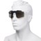 4FGPN_2 Hurley Semi-Rimless Shield Sunglasses - Polarized (For Men and Women)