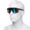 4FGPR_2 Hurley Semi-Rimless Shield Sunglasses - Polarized (For Men and Women)