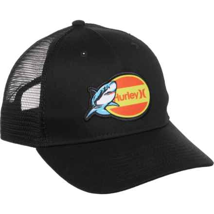 Hurley Shark Logo Baseball Cap (For Big Boys) in Black
