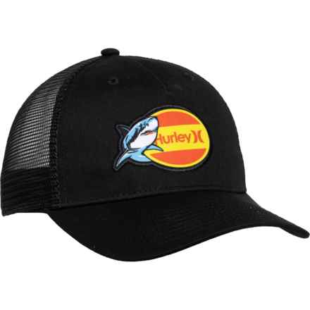 Hurley Shark Logo Baseball Cap (For Big Boys) in Black
