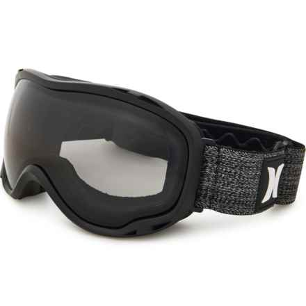 Hurley Soar Spherical Ski Goggles in Black/Dark Gray/Light Gray