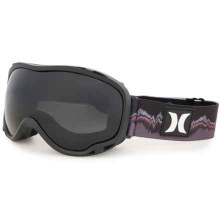 Hurley Soar Spherical Ski Goggles in Black/Dk Grey