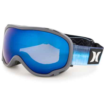 Hurley Soar Spherical Ski Goggles - Mirror Lens in Plum Kitten/Blue
