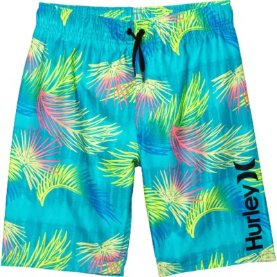 Details about   $38 Hurley Icon Gradient Boy’s Size LARGE Black Swim Trunks Boardshorts NWT 