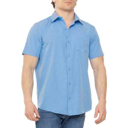 Hurley Tech Chambray Woven Shirt - Short Sleeve in Aquifer