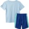 2KVDT_2 Hurley Toddler Boys Logo T-Shirt and Shorts Set - Short Sleeve