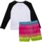 4JUXN_2 Hurley Toddler Boys Shirt and Swim Shorts Set - UPF 50+, Long Sleeve