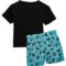 4JUXV_2 Hurley Toddler Boys Shirt and Swim Shorts Set - UPF 50+, Short Sleeve