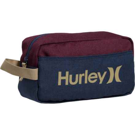 Hurley Two-Tone Toiletry Kit - Deep Maroon Heather in Deep Maroon Heather