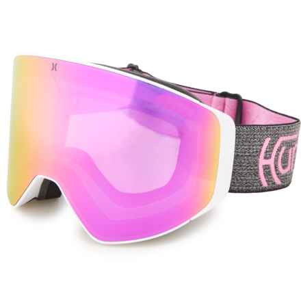 Hurley Visage Magnetic Interchangeable Ski Goggles - Extra Lens (For Men) in White/Pink