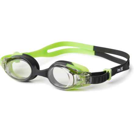 Hurley Waikiki Junior Swim Goggles (For Boys and Girls) in Black/Green