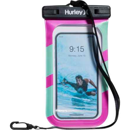 Hurley Waterproof Smart Phone Pouch in Hot Pink