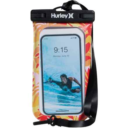 Hurley Waterproof Smart Phone Pouch in Tangerine