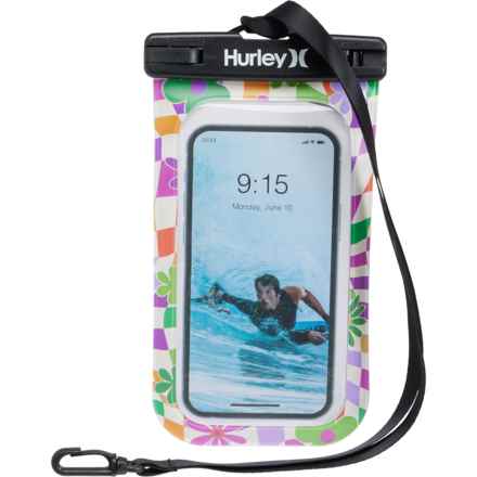 Hurley Waterproof Smartphone Pouch in Retro Towel