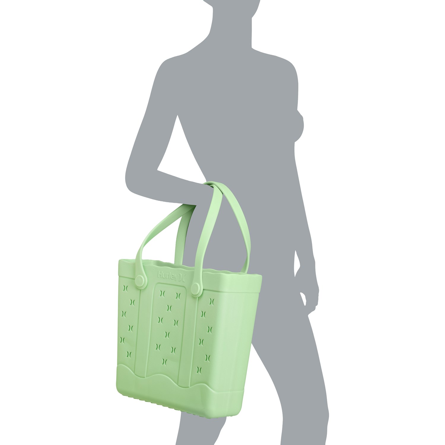 【PORTERNA】Wavy Summer Tot Bag Hurley Wavy EVA Tote Bag - 14.5” - Save 50%