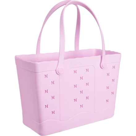 Hurley Wavy EVA Tote Bag - 19” in Light Pink