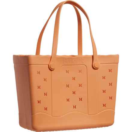 Hurley Wavy EVA Tote Bag - 19” in Papaya