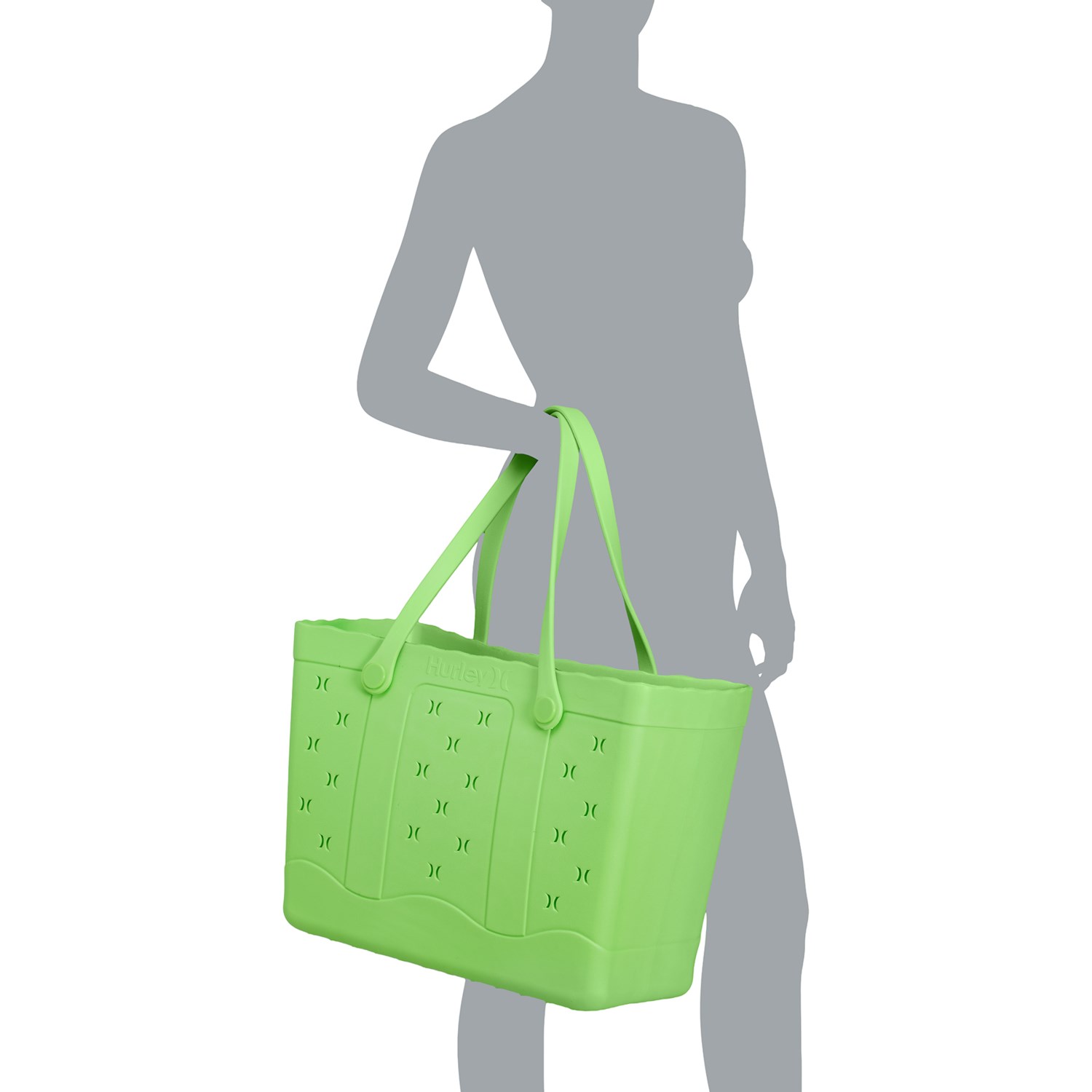 【PORTERNA】Wavy Summer Tot Bag Hurley Wavy EVA Tote Bag - 14.5” - Save 50%