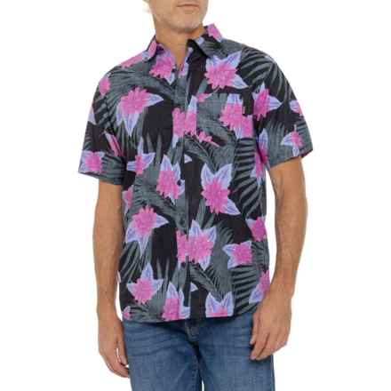 Hurley Wedge Organic Cotton Shirt - Short Sleeve in Black