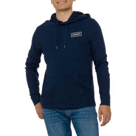 Hurley Workout Hooded Thermal T-Shirt - Long Sleeve in Navy