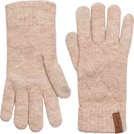 Hurley Woven-Knit Gloves (For Women) in Oatmeal