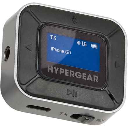 HyperGear Intellicast Flight Audio Transmitter and Receiver - Rechargeable in Black