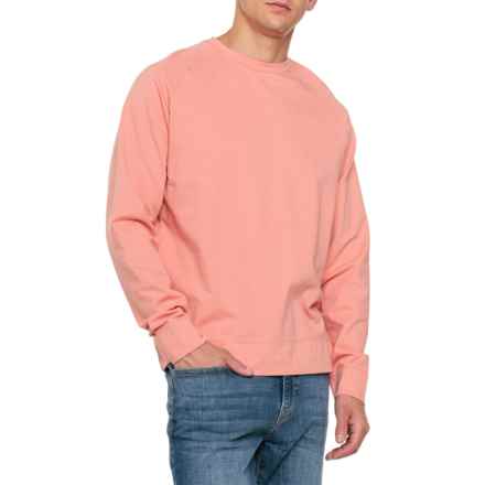 Ibex Tranquil Sweatshirt - Organic Cotton, Merino Wool, Long Sleeve in Salmon