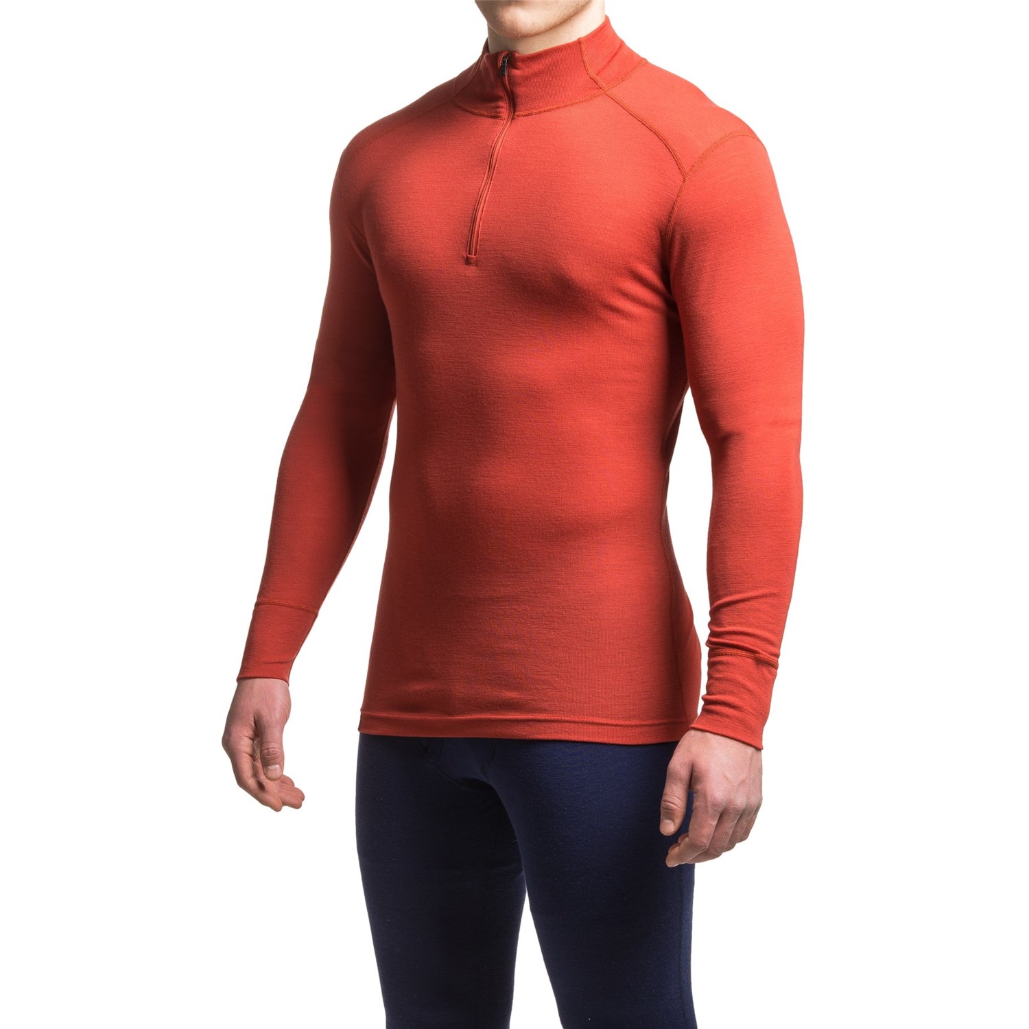 Ibex Woolies 1 Base Layer Top Merino Wool, Zip Neck, Long Sleeve (For