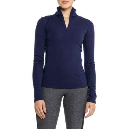 Ibex Woolies 2 Base Layer Top - Merino Wool, Long Sleeve in Midnight Navy