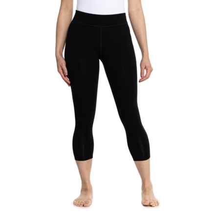 Ibex Woolies Tech 3/4 Base Layer Pants - Merino Wool in Black