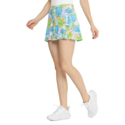 IBKUL Swing Skort - UPF 50+ in Paddy Lime Multi