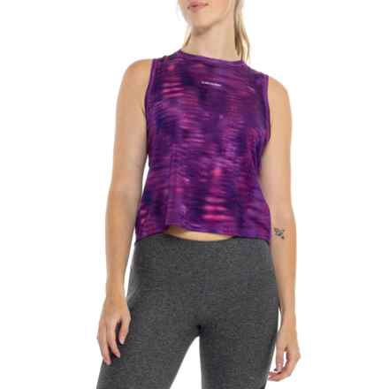Icebreaker 125 Cool-Lite Sped Fusion Tank Top- Merino Wool in Passion/Aop