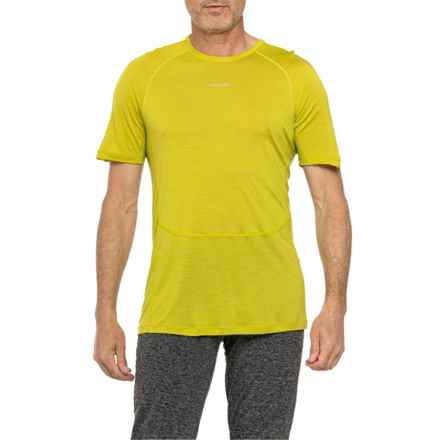 Icebreaker 125 Zoneknit T-Shirt - Merino Wool, Short Sleeve in Bio Lime/Ether/Cb