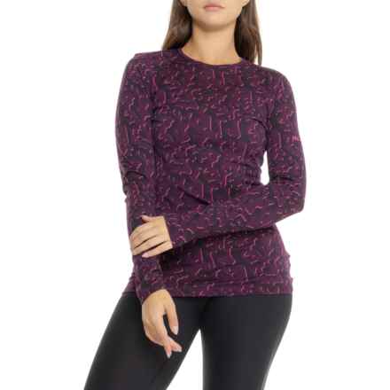 Icebreaker 200 Oasis Macro Forms Base Layer Top - Merino Wool, Long Sleeve in Tmp/Bl/Ntsh/Aop