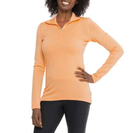 Icebreaker 260 Tech Base Layer Top - Merino Wool, Zip Neck, Long Sleeve in Feldspar