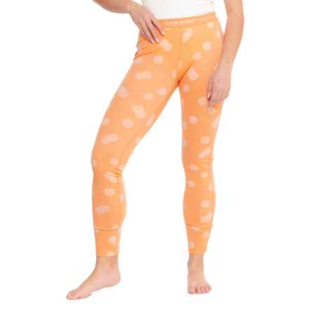 Icebreaker 260 Vertex Falling Flakes Base Layer Leggings - Merino Wool in Feldspar/Snow/J