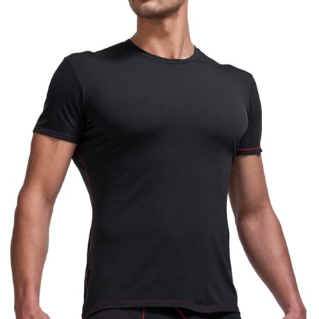 icebreaker bodyfit 150 crew base layer top - merino wool, short