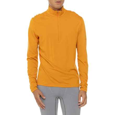 Icebreaker BodyFit 200 Oasis Crewe Base Layer Top - Merino Wool, Zip Neck, Long Sleeve in Ray
