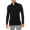 Icebreaker BodyFit 260 Tech Base Layer Top - Merino Wool, Zip Neck, Long Sleeve in Black